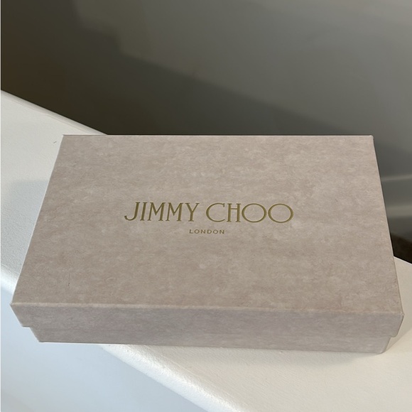 Jimmy Choo Milla Champagne Glitter Clutch - Picture 1 of 8